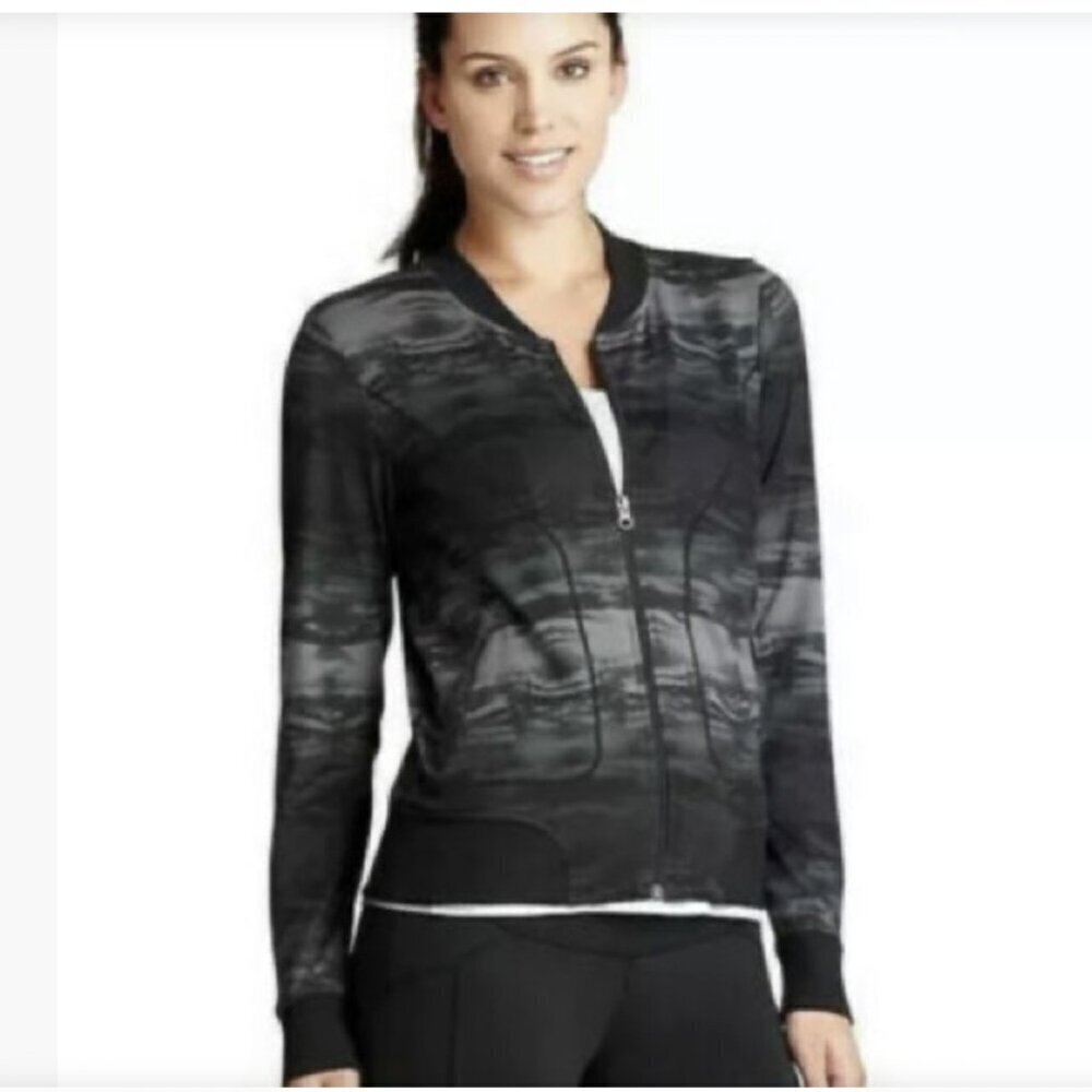 Athleta Bombastic Bomber Zip Up Jacket Size XL